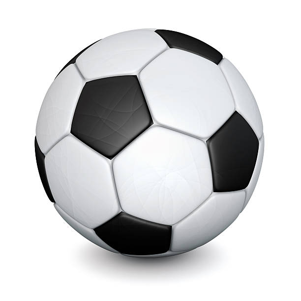 istock Soccer ball with shadows isolated on white background. 514736176