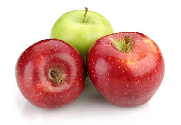 녹색 및 빨간색 사과들 - apple granny smith apple red delicious apple fruit 뉴스 사진 이미지