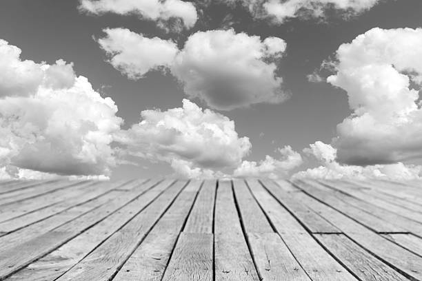 Black and White Sky Background