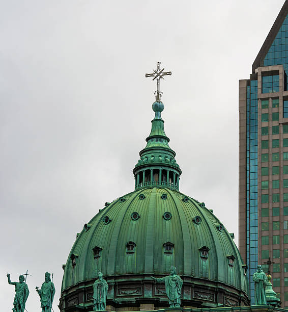 istock Catholic church cupola with statues 514753559