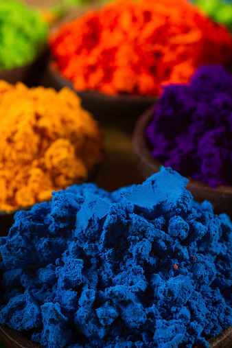 Indian Pigment Rocks Indian Pigments Stock Photo - Download Image Now - Art And Craft, Blue ...