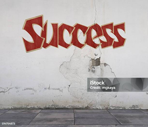 Graffiti Success Stock Photo - Download Image Now - Color Image, Concrete, Copy Space