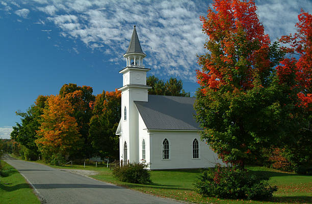 istock Church in Way's Mills, Quebec 514755871