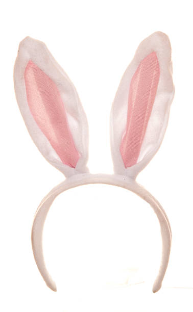 easter rabbit ears - hasenohren kostümierung stock-fotos und bilder