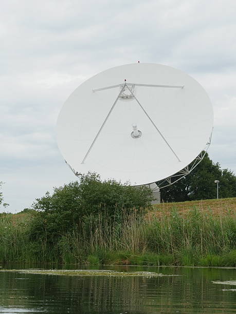 antenna dish Satellite Communications Dish out side landsat satellite photos stock pictures, royalty-free photos & images