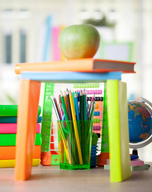 istock abacus,globe, books and pencils on table,back to school 514757917
