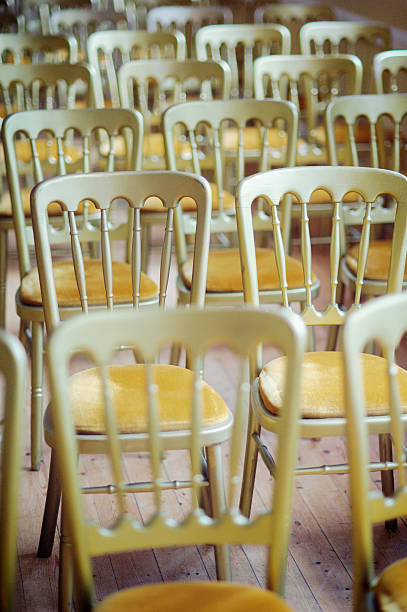 Golden Chairs stock photo