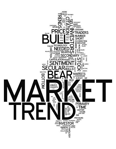 word cloud マーケットトレンド - secular bull and bear markets点のイラスト素材／クリップアート素材／マンガ素材／アイコン素材