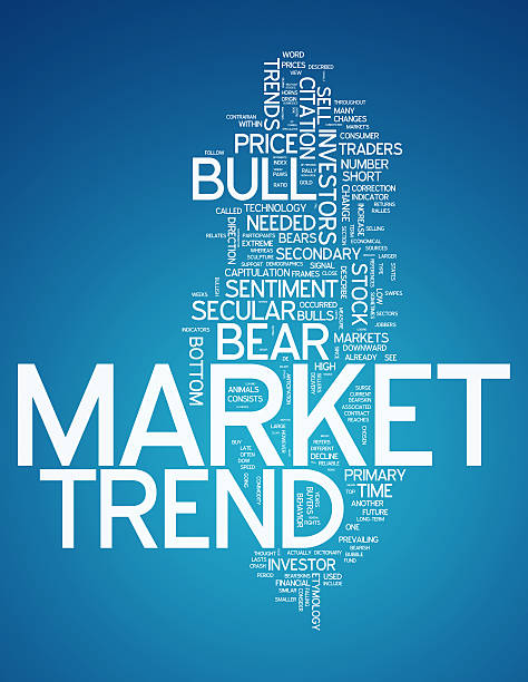 word cloud マーケットトレンド - secular bull and bear markets点のイラスト素材／クリップアート素材／マンガ素材／アイコン素材