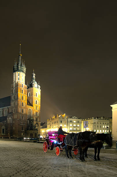 istock Rynek Main Market Square by Night ,Krakow,Poland 514766664