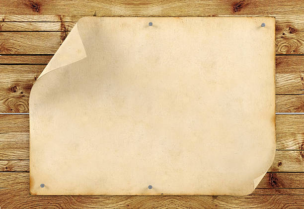 istock Old blank vintage paper on wood background 514767622