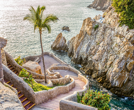 La Quebrada (the famous divers' cliff) of Acapulco, Mexico