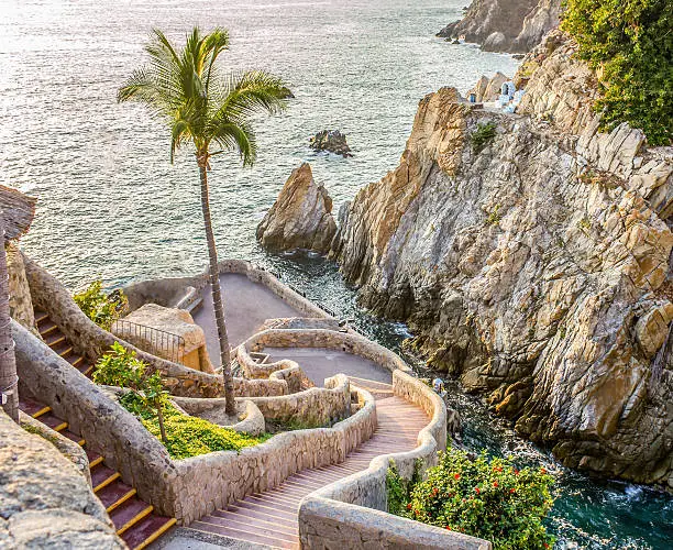 La Quebrada (the famous divers' cliff) of Acapulco, Mexico