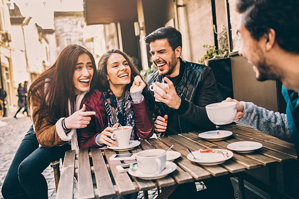 istock Group of friends talking and laughing 514770306