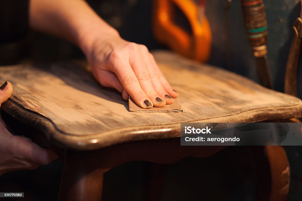 furniture restoration Furniture Stock Photo