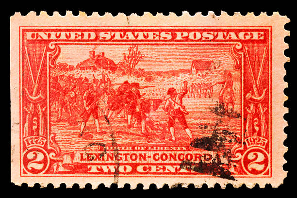 istock Birth of Liberty Lexington - Concord Postal Issue 514770552