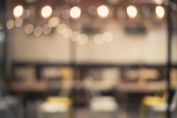 istock Blur light in the restaurant for background 514770626