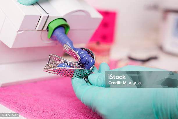 Preparing For Dental Imprint Stock Photo - Download Image Now - Appliance, Orthodontist, Anatomy