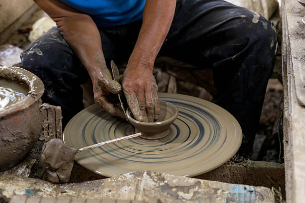 istock pottery man to work his job 514771852