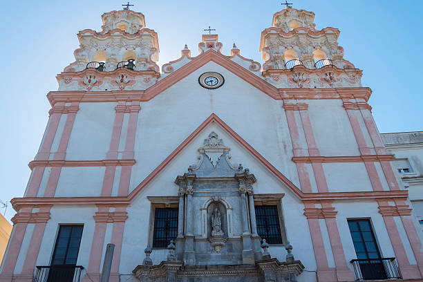 carmen iglesia de cádiz, andalucía, españa - cadiz province fotografías e imágenes de stock