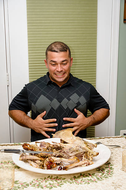 Man can't believe he ate a whole turkey