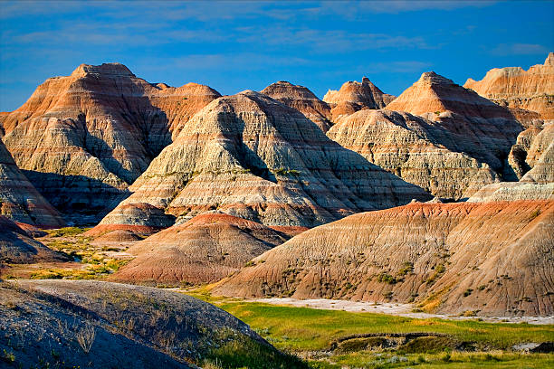 Badlands of South Dakota Early morning in Badlands National Park, South Dakota, USA. badlands stock pictures, royalty-free photos & images