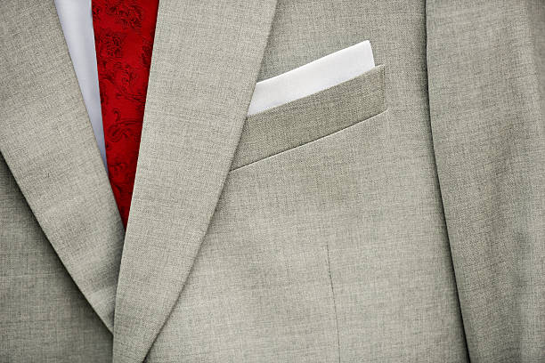 istock Groom gray suit with red tie 514775458