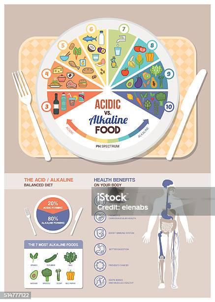 The Acidic Alkaline Diet Stock Illustration - Download Image Now - pH value, Scale, Animal Scale