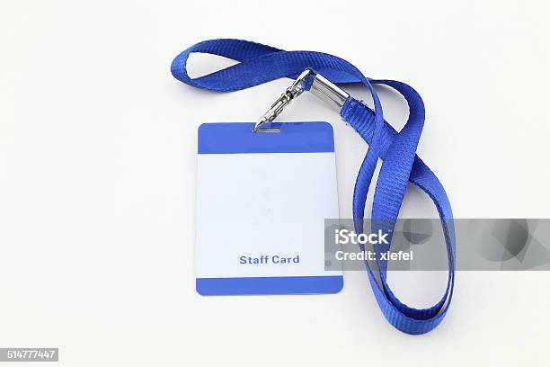 Lanyard For Badge Tag Stock Photo - Download Image Now - Name Tag, Authority, Badge