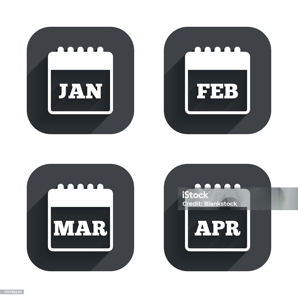 Calendar January February March And April Stock Illustration Download calendar-january-february-march-and-april-stock-illustration-download
