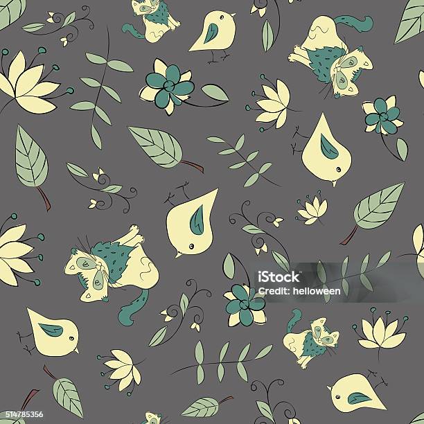 Botany Texture Seamless Botanic Texture Stock Illustration - Download Image Now ...