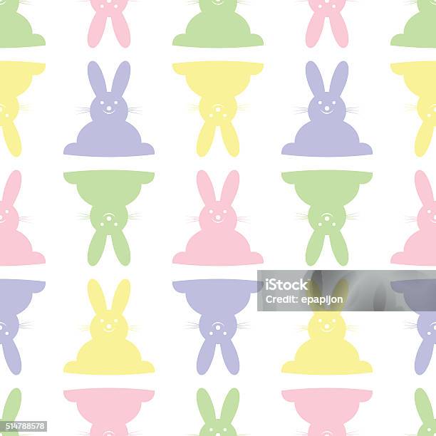 Background Seamless Illustration Easter Bunnies Stock Illustration - Download Image Now - Abstract, Animal, Animal Markings