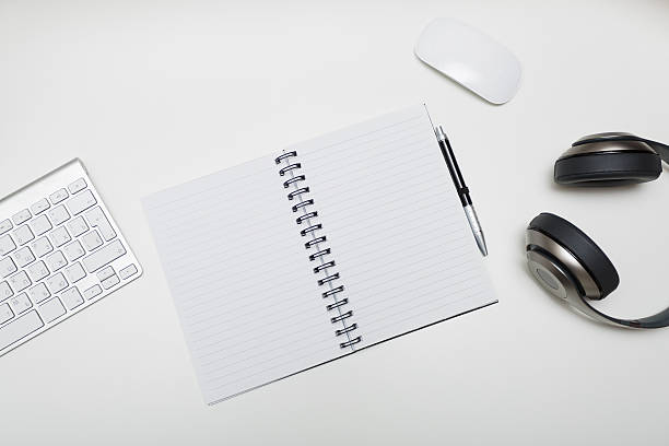 istock White desk in the office 514788724
