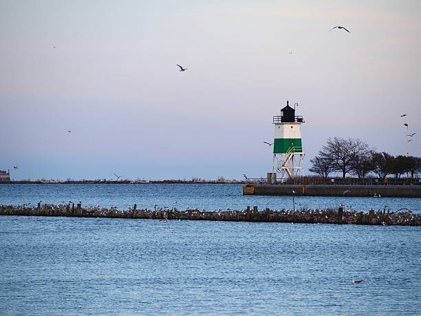 istock Lighthouse in the Michigan Lake 514794496