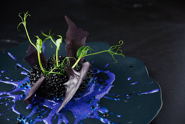 istock Risotto with cuttlefish ink and black caviar 514796340
