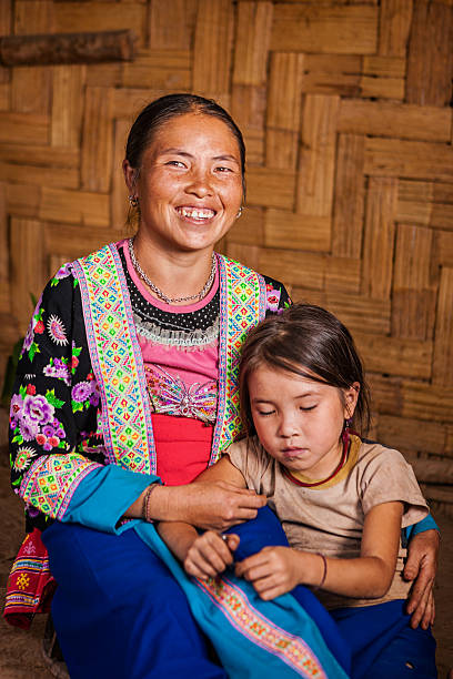 istock Woman from the hill tribe with her daughter 514796746