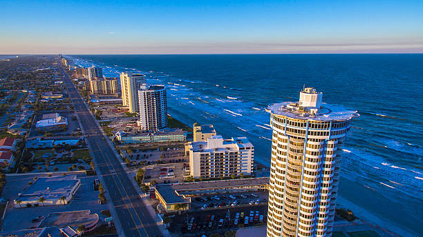 Daytona Beach aerial photograph Daytona Beach aerial photograph. daytona beach stock pictures, royalty-free photos & images