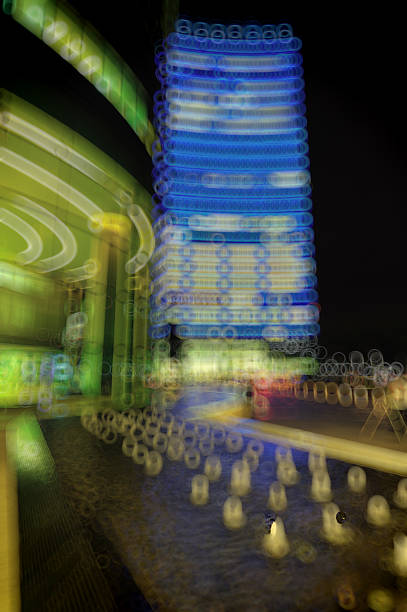 istock bangkok cityscape at twilight time, Blurred Photo bokeh 514798625