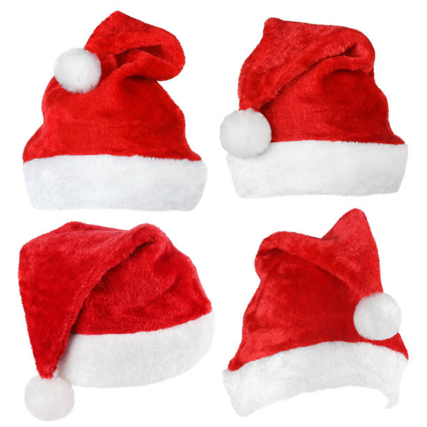 istock Set of Santa Claus red hats 514798833