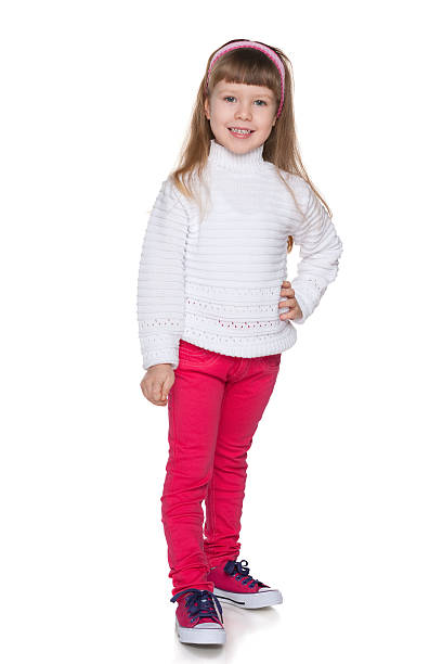 istock Smiling little girl on the white background 514799757