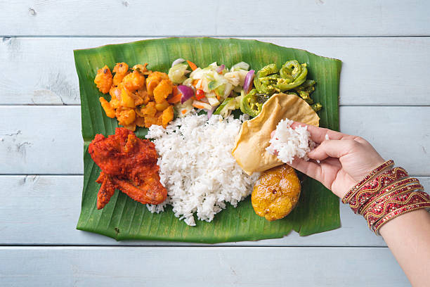 Kerala Traditional Onam Meals With Banana Leaf