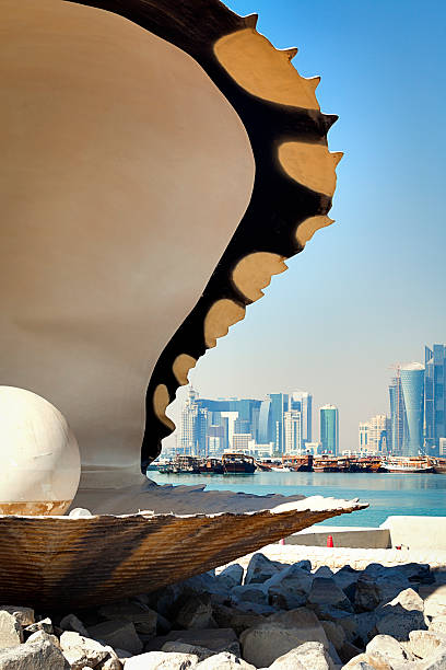 oyster pearl fountain doha, qatar