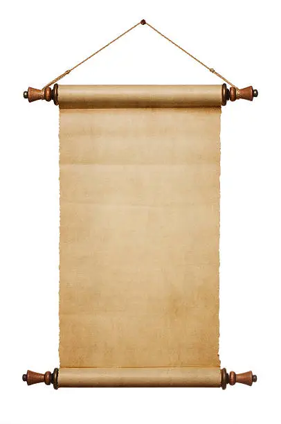 Photo of Blank paper scroll