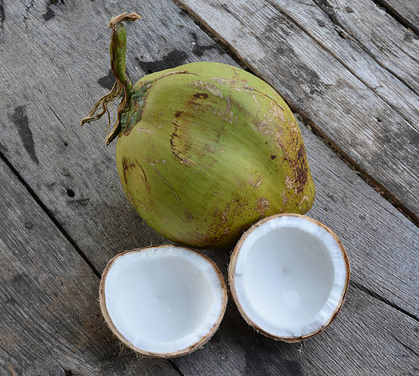 istock Fresh Organic Brown Coconut with White Flesh 514827027