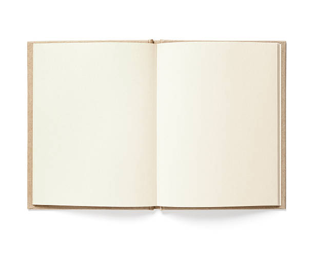Blank book stock photo