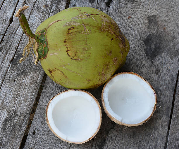 istock Fresh Organic Brown Coconut with White Flesh 514827237