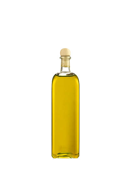 istock Olive oil bottle isolated on white background 514827415