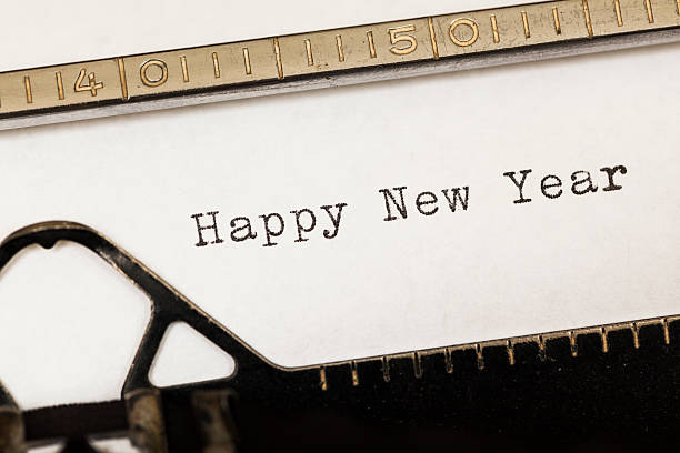 istock Happy new year written on old typewriter. 514828685
