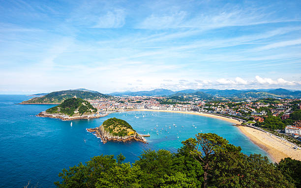 istock View to San Sebastian, Spain. 514829764