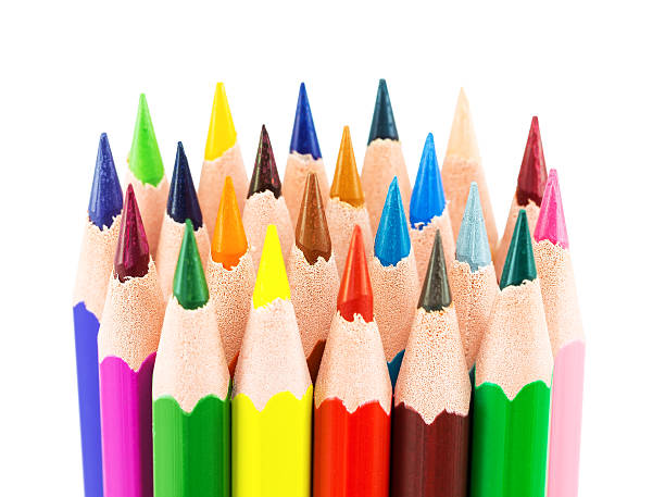 istock Colourful pencils isolated on a white background 514831425